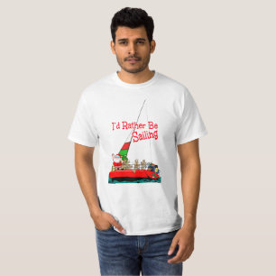Grappig dat ik met Kerstmis zou gaan zeilen T-shirt