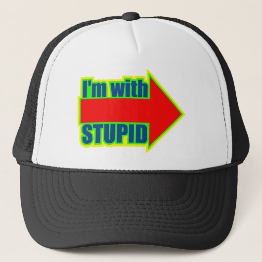 Grappig dat ik met stoute T-shirts ben. Trucker Pet (Voorkant)