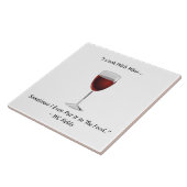 Grappig dat ik met wijn kook... zelfs in de voedse tegeltje (Zijkant)