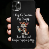 Grappig dat ik mijn gekte probeer te bevatten... iPhone hoesje