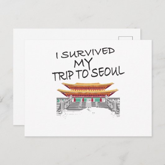Grappig dat ik mijn reis heb gemaakt om overleving briefkaart (Voorkant / Achterkant)