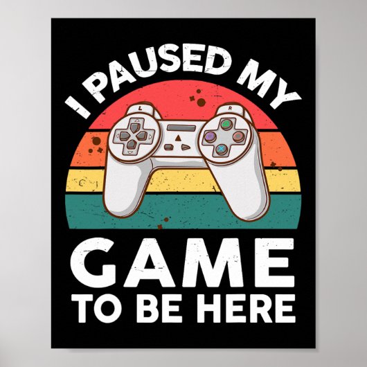 Grappig dat ik mijn videogame pauzeerde om hier Ki Poster (Voorkant)