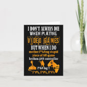 Grappig dat ik niet altijd sterf in videogames, ma kaart (Voorkant)