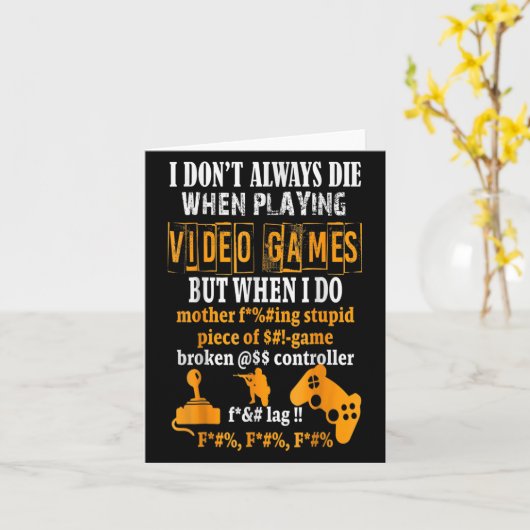 Grappig dat ik niet altijd sterf in videogames, ma kaart (Gele Bloem)