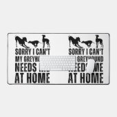 Grappig dat ik niet kan dat mijn windhond me thuis bureaumat (Keyboard & Muis)