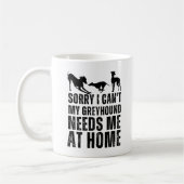 Grappig dat ik niet kan dat mijn windhond me thuis koffiemok (Links)
