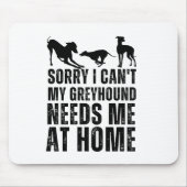 Grappig dat ik niet kan dat mijn windhond me thuis muismat (Voorkant)