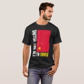 Grappig dat ik niet schreeuw dat ik de Chinese vla T-shirt (Voorkant volledig)