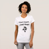 Grappig dat ik niet snurk, ik brul gewoon! draak t-shirt (Voorkant volledig)