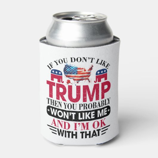 Grappig dat ik niet van Trump houd Blikjeskoeler (Blikje Voorkant)