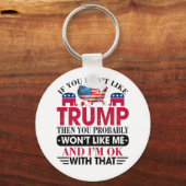 Grappig dat ik niet van Trump houd Sleutelhanger (Achterkant)