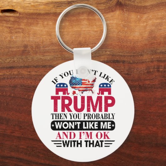 Grappig dat ik niet van Trump houd Sleutelhanger (Voorkant)