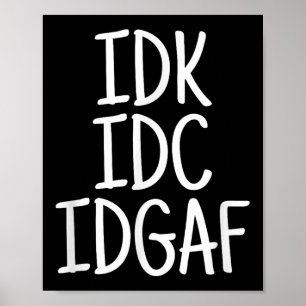 Grappig dat ik niet weet dat het me niet kan schel poster