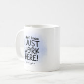 Grappig dat ik niet weet dat ik hier gepersonalise koffiemok (Voorkant links)