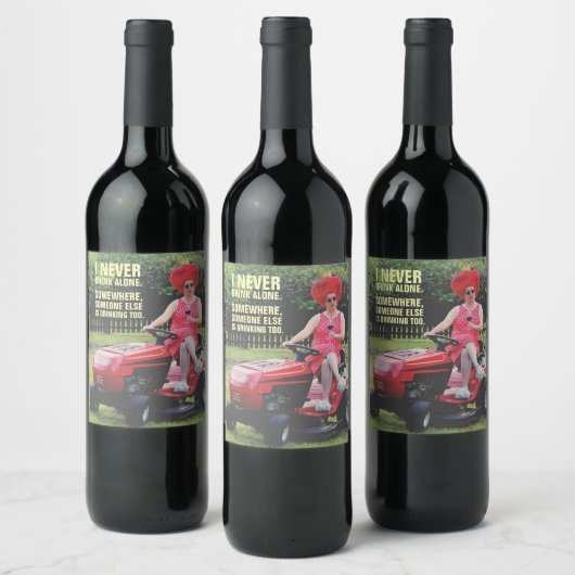 Grappig dat ik nooit alleen wijnlabels Drink! Wijn Etiket (Flessen)