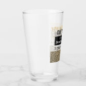 Grappig dat ik nooit meer Hangover Quote Drink Glas (Rechts)