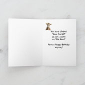 Grappig dat ik nu een oude geit over de heuvel ben kaart (Binnen)