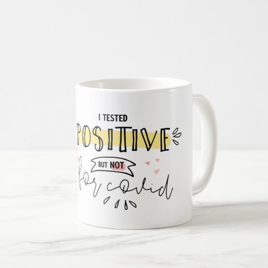 Grappig dat ik positieve zwangerschapsuitkondiging koffiemok (Voorkant rechts)