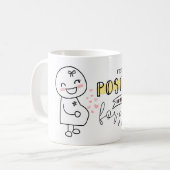 Grappig dat ik positieve zwangerschapsuitkondiging koffiemok (Voorkant links)