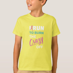 Grappig dat ik ren om de gekken af te branden t-shirt