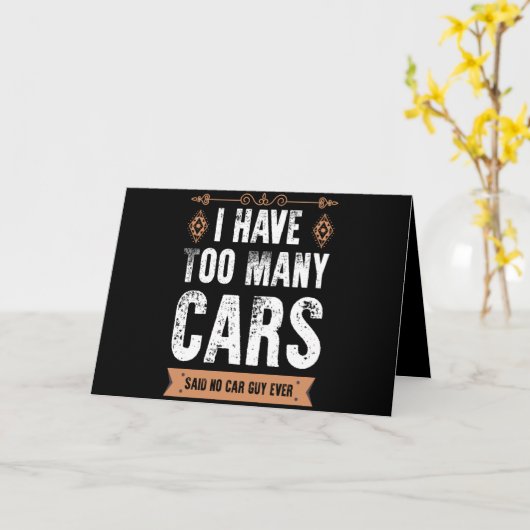 Grappig dat ik te veel auto's  heb. kaart (Gele Bloem)
