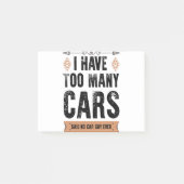 Grappig dat ik te veel auto's  heb. post-it® notes (Voorkant)