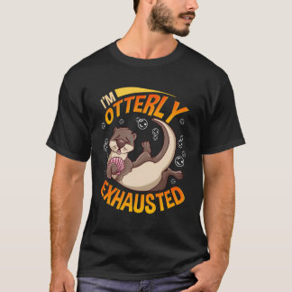 Grappig dat ik totaal uitgeput Zee otterwoordje be T-shirt