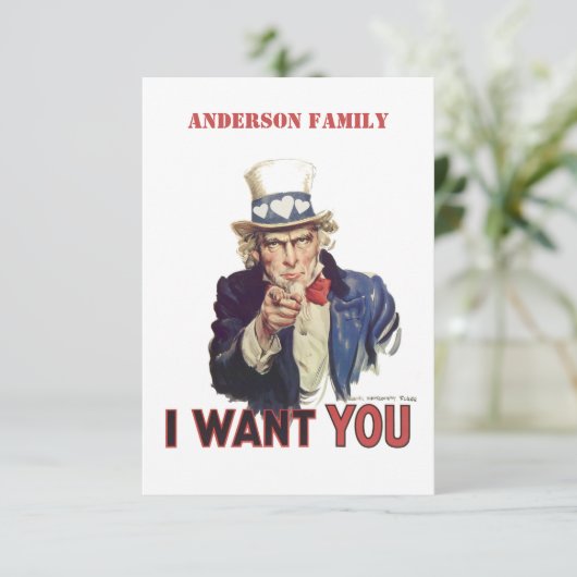 Grappig dat ik uw uitnodiging wil (Staand voorkant)