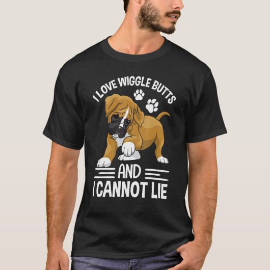 Grappig dat ik van Boxer Wiggle Butt Apparel hou v T-shirt (Voorkant)