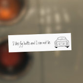 Grappig dat ik van Figaro Car Bumpersticker hou