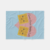 Grappig dat ik van je hou... fleece deken (Voorkant (Horizontaal))