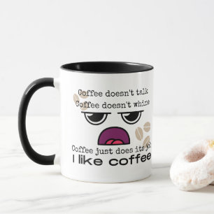 Grappig dat ik van koffie hou mok