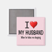 Grappig dat ik van mijn man hou magneet (Voorkant / Achterkant)