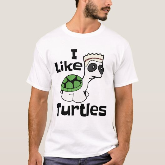 Grappig dat ik van Turtles meme t-shirt hou (Voorkant)