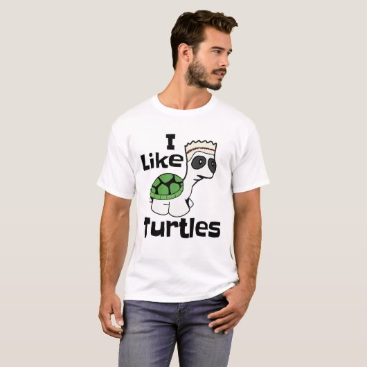 Grappig dat ik van Turtles meme t-shirt hou (Voorkant volledig)