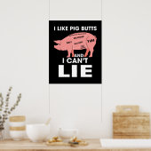 Grappig dat ik van varkensvlekken hou en ik kan ni poster (Keuken)