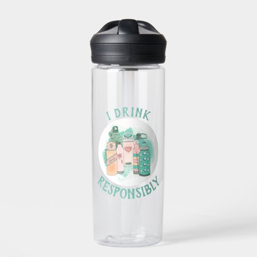 Grappig dat ik verantwoordelijk Drink Waterfles (Voorkant)