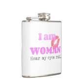 Grappig dat ik vrouw ben heupfles (Rechts)