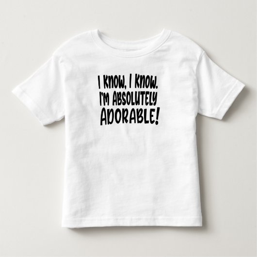 Grappig dat ik weet dat ik Schattig ben Kinder Shirts (Voorkant)