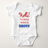 Grappig dat ik word opgevoed door Idiots Romper (Voorkant)