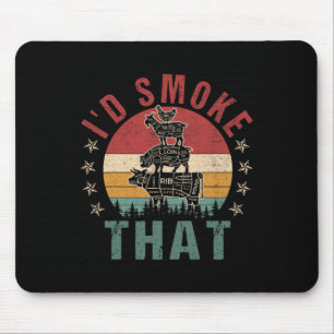 Grappig dat ik zou roken dat BBQ Shirt Chef Mannen Muismat