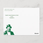 Grappig, dat is je Paddy Gold Saint Patricks Dag Briefkaart (Achterkant)