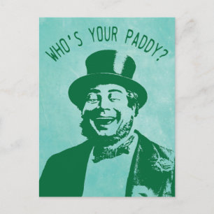 Grappig, dat is je Paddy Saint Patricks Dag Briefkaart