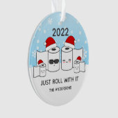 Grappig dat je gewoon met het toiletpapier van 4 ornament (voorkant)