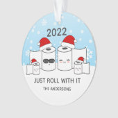 Grappig dat je gewoon met het toiletpapier van 4 ornament (voorkant)