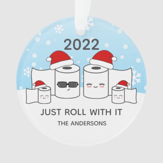 Grappig dat je gewoon met het toiletpapier van 4 ornament (voorkant)