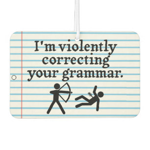 Grappig dat je Grammar 'stil corrigeert'. Luchtverfrisser