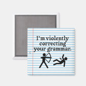 Grappig dat je Grammar 'stil corrigeert'. Magneet (Voorkant / Achterkant)