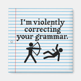 Grappig dat je Grammar 'stil corrigeert'. Magneet