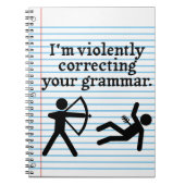 Grappig dat je Grammar 'stil corrigeert'. Notitieboek (Voorkant)